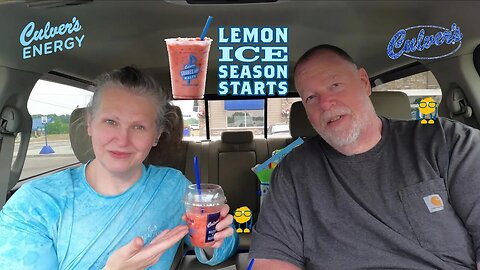 Culver’s Lemon Ice, We Added Strawberries And Gave Our Excellent Review.