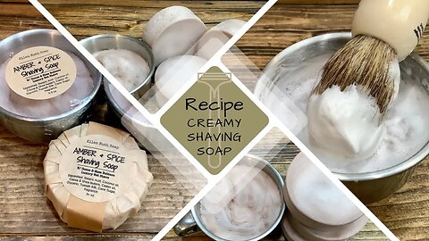 Recipe - How to Make High Temp Hot Process HTHP Dual Lye 🪒 Shaving Soap 🪒 | Ellen Ruth Soap