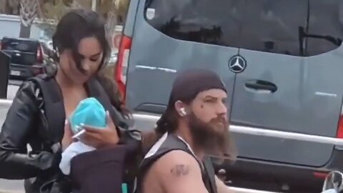 This Woman Breastfeeding Her Baby On The Back Of A Motorcycle While Smoking Just Broke The Internet