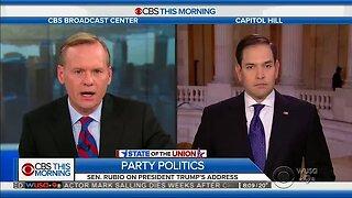 On CBS This Morning, Rubio Discusses SOTU 2018