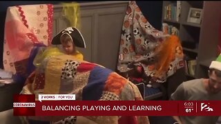Balancing playing and learning