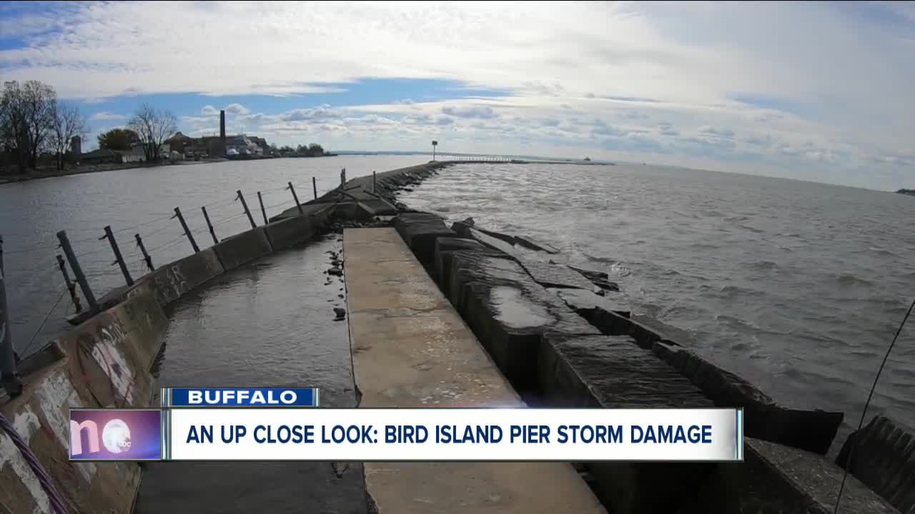 An up close look: Bird Island Pier storm damage