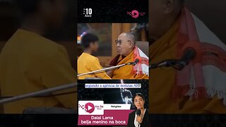 Dalai Lama beija menino na boca #jornalismo #viral #dalailama #noticias #dalailamabeija #budismo