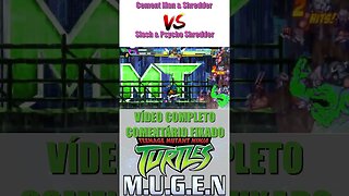 Cement Man & Shredder Vs. Slash & Psycho Shredder - TMNT M.U.G.E.N #shorts #tmnt2012 #tmntplaymates