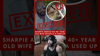 Beta male ​@Donovan Sharpe admits his 40+ year old wife 'Devon' is a 304! #shorts