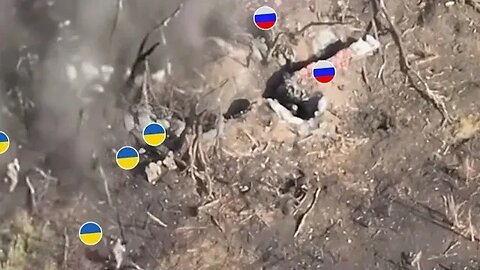 ukraine soldiers entering Russia trench: don't let them escape