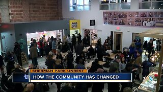 How has the Sherman Park community changed in the last three years