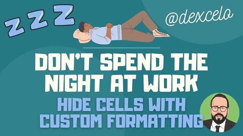 How to hide cells with custom formatting #excel #microsoft #اكسل #microsoftexcel #data #datascience