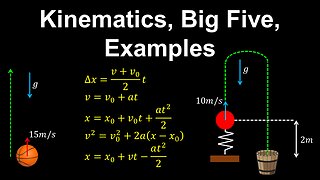 Kinematics, Big Five, Examples - AP Physics C (Mechanics)