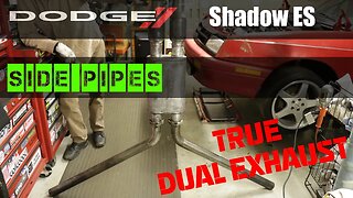 Dodge Shadow Auto-X Racecar Update - Rebuilding the Exhaust System.