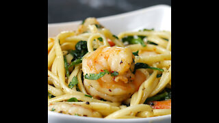 How to make Spicy Butter Garlic Shrimp Pasta