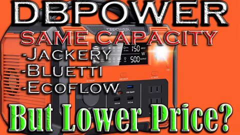 DBPOWER Portable Power Station 500W Solar Generator 505Wh Lithium Battery Pack Review