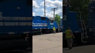 Massive Horsepower Show & A Flagged Broken Railroad Crossing.. #freighttrains #train | Jason Asselin