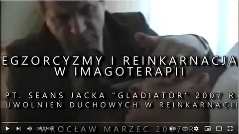 SEANS UWOLNIEŃ DUCHOWYCH- JACEK- GLADIATOR EGZORCYZMY I REINKARNACJA /2007©TV - IMAGO