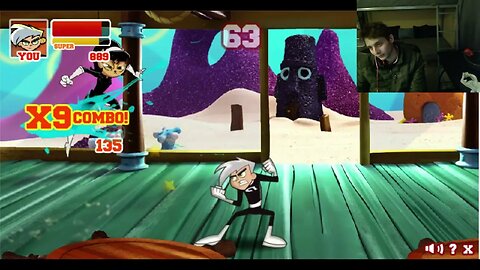 Kitty Katswell VS Danny Phantom In A Nickelodeon Super Brawl 2 Battle With Live Commentary