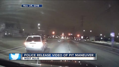 West Allis PD release video of pit maneuver