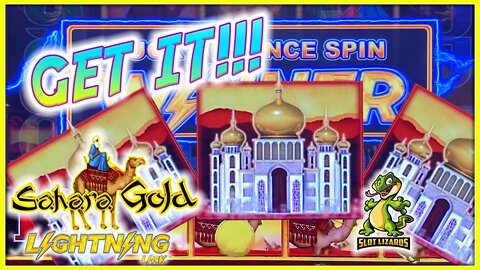 DO IT!!! GOING FOR A GRAND WIN! Lightning Link Thursday Sahara Gold Slot LIVESTREAM HIGHLIGHT!