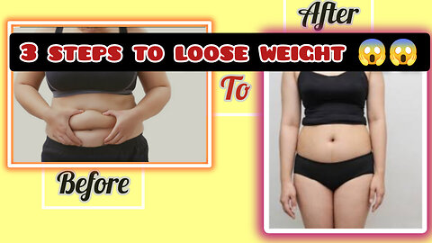 3 simple way to loose weight