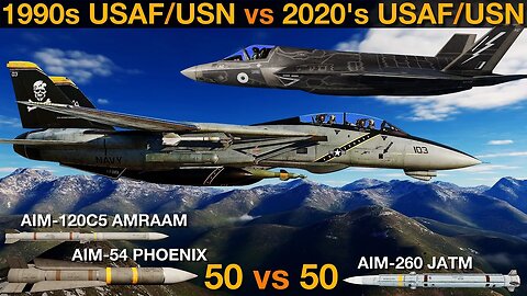 1990's USAF & USN Air Wing vs 2020's USAF & USN Air Wing (WarGames 130) | DCS