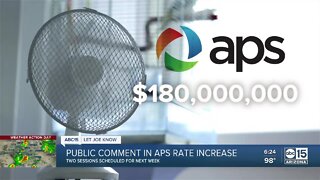 Public comment session in APS rate increase
