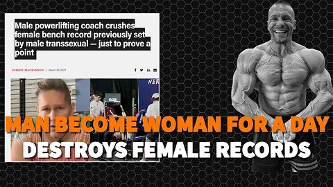 Man Becomes Woman For A Day And DESTROYS Powerlifting Record