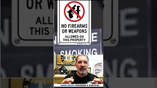 No Weapons Allowed Signs Do Not Work #selfdefense #defensivetactics #firearmtraining #shorts