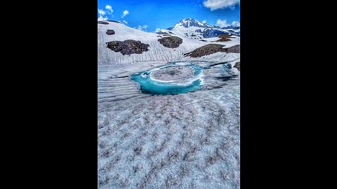 Heart whelming scene of lake and glacier//ENLIGHTENED //Pakistan