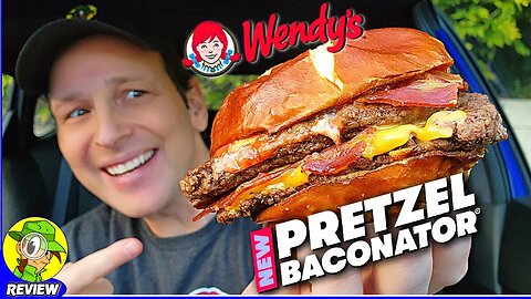 Wendy's® PRETZEL BACONATOR® Review 👧🥨🥓🍔 ⎮ Peep THIS Out! 🕵️‍♂️