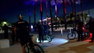 Police move forward to remove protesters from Curtis Hixon park in Downtown Tampa