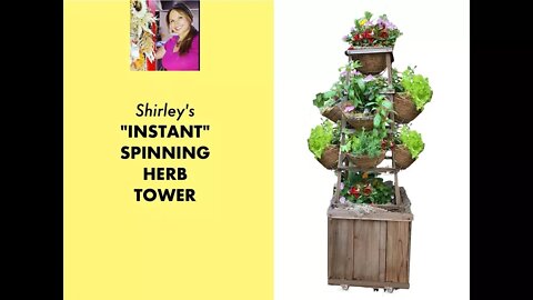 DIY Vertical HERB TOWER! Repurposed Tomato Cage 🌿 Shirley Bovshow