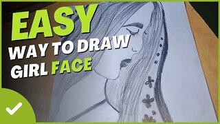 A Cute Face - Drawing Tutorial | How To Draw A Girl Step By Step | Pencil Sketch