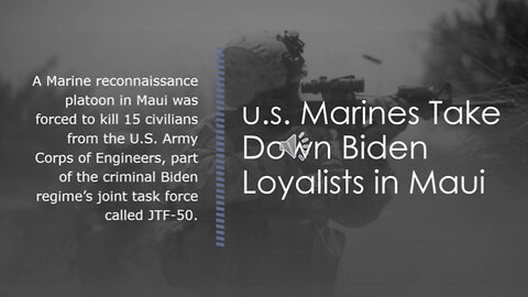 U.S. Marines Take Down Biden Loyalist in Maui August (2023)