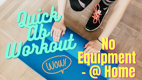 🔴 QUICK CORE WORKOUT at HOME~ No Equipment! #Trending