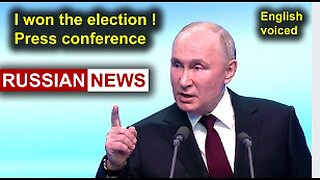 Putin won the 2024 presidential election. Press conference | Russia, Ukraine