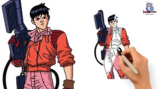 How to Draw Akira Cyberpunk Anime - Step by Step