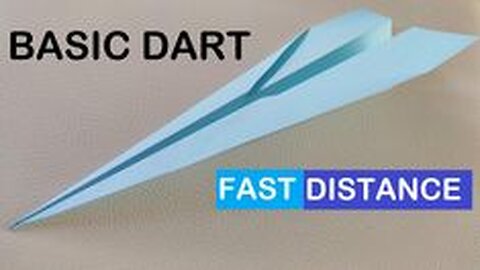 The Easy and Fast Paper Airplane - The Basic Dart