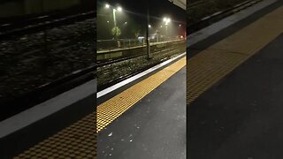 Train in the rain