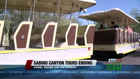 Sabino Canyon tram service to temporarily end