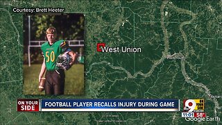 West Union Football player injured on the field