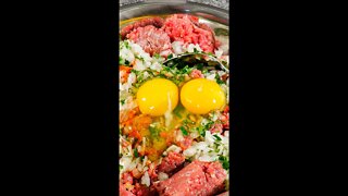 DELICIOUS EASY DINNER IDEA! Ground beef recipe for dinner #shorts #VilmaKitchen