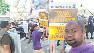 Was outside the UPS Foster Ave supporting @804_local for their #faircontract this morning 7/6/23