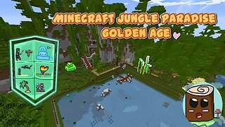 Minecraft :- Jungle Paradise Golden Age - Ep813 -: Log Cabin