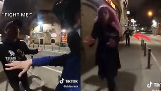 Alpha Male Protects Woman From Creepy Man