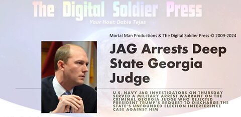 JAG Arrests DEEP STATE Georgia Judge - Scott McAfee.