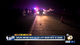 Drunk driver who killed Lyft rider gets 13 years