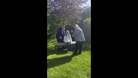 Grandma, Aunt and Cousin with the new baby, Ben Jr