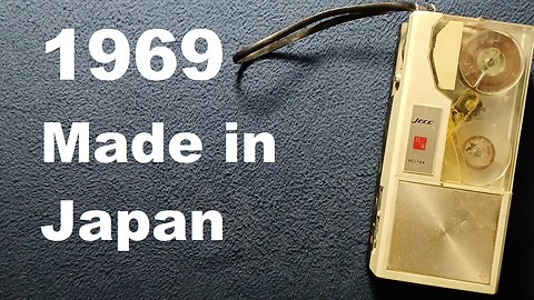JECO, PC-104, 15/16, Vintage Portable desktop Reel to Reel Tape Recorder/Player, Made in Japan, 1969