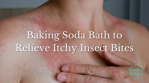 Baking Soda Bath "Recipe" to Help Relieve Itchy Insect Bites