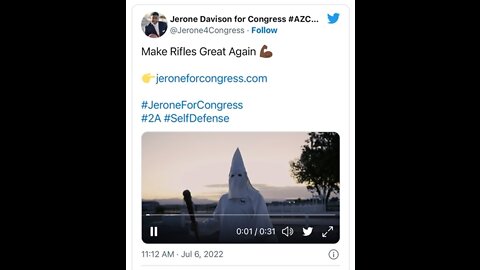 FINALLY: AZ Congressional Candidate Jerone Davison Exposes The RACIST Democratic Party in New Ad