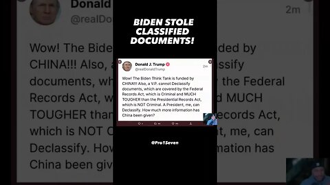 Biden had ILLEGAL CLASSIFIED DOCUMENTS! Impeach him. #biden #trump #theswamp